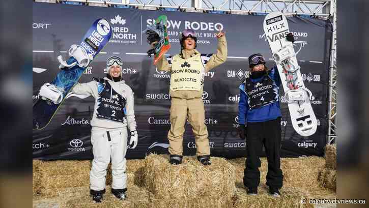 Canadian snowboard Darcy Sharpe wins World Cup slopestyle gold in Calgary