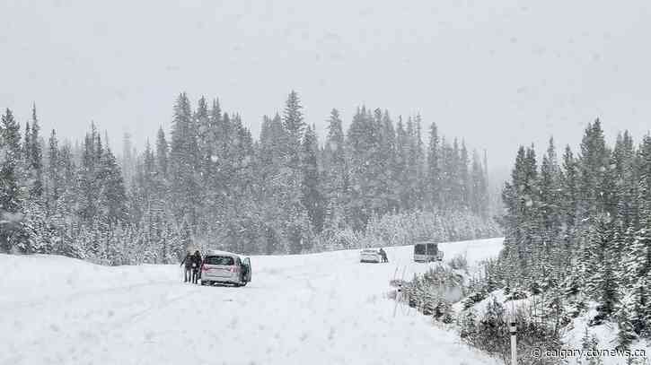 Snowfall warning issued for Banff Sunday night