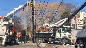 About 200 customers still without power in Etobicoke after crash knocks down 3 hydro poles