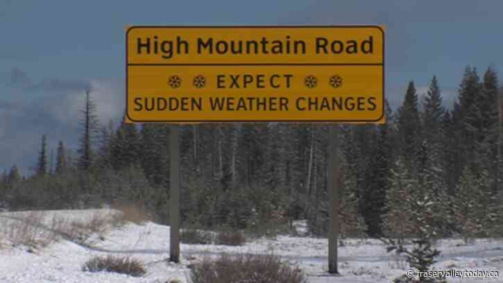 Snowfall warning issued for Coquihalla Highway