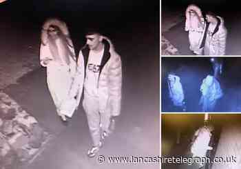 Brierfield primary school damaged as police seek these people