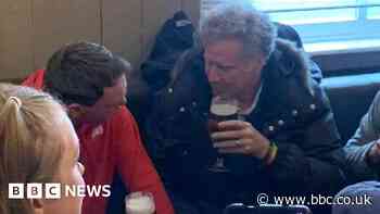 Actor Will Ferrell spotted having a pint in Welsh pub