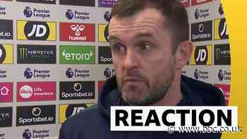 Southampton 1-2 Wolves: Nathan Jones was 'apprehensive' playing against 10 men