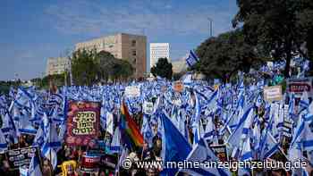 Demonstration gegen Justizreform vor Parlament in Jerusalem