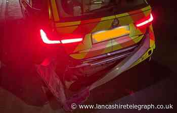 Drunk driver rams police car in Chorley