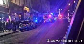 Fire and police on Park Street in Bristol after 'smoke machine' false alarm