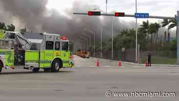 ‘2 Football Fields Worth of Garbage': Crews Battle Massive Fire at Doral Waste-to-Energy Plant