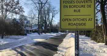 Why a Montreal town has installed signs warning drivers of ‘dangerous’ ditches