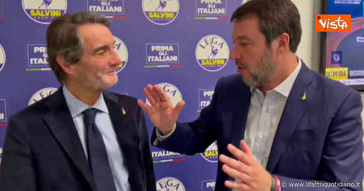 “Chiudiamo con un saluto ma non alla Sanremo”: Salvini ‘intervista’ Fontana e ironizza sul Festival – Video