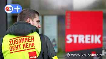Warnstreik im öffentlichen Dienst in Kiel im Februar 2023 - hier wird gestreikt