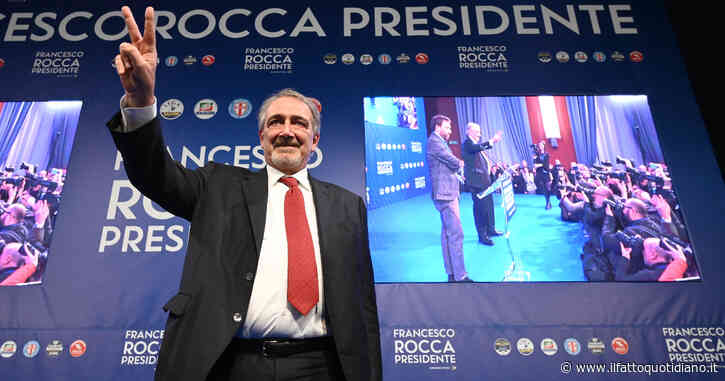 Regionali, il Lazio va a destra: vince Rocca col 50%, D’Amato al 36. FdI primo partito al 34%