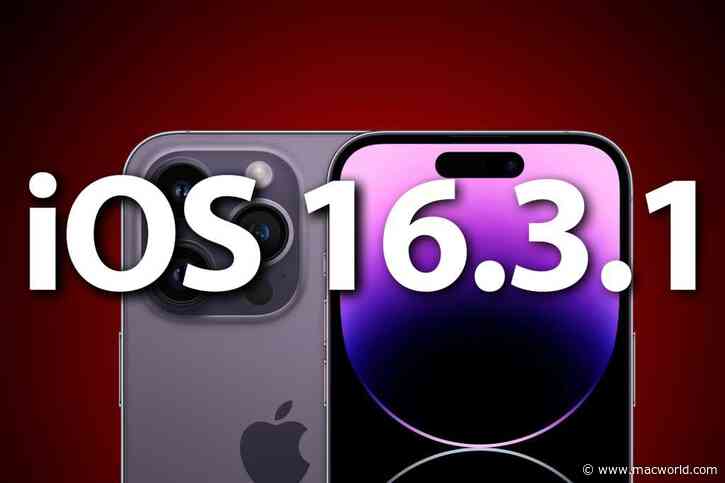 Apple releases iOS 16.3.1 with bug fixes and critical security updates