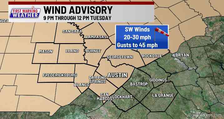 Strong winds could affect weakened trees, leading to possible power outages