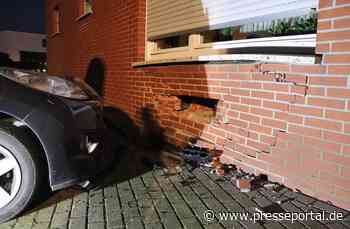 FW Gangelt: Pkw durchdringt Hauswand