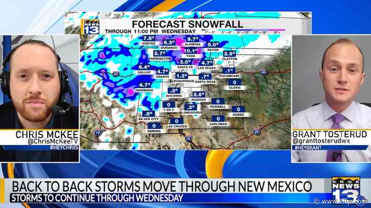 KRQE Chief Meteorologist breaks down New Mexico's back-to-back Valentine's Day storms