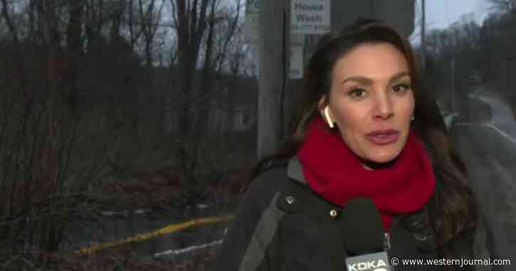 Officials Say Water Is Fine Near Ohio Train Derailment, But Watch the Creek Behind On-Scene Reporter