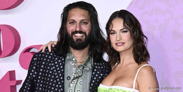 Lily James Hugs It Out With Shazad Latif at 'What's Love Got To Do With It?' Premiere in London