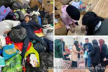 Blackburn volunteers collect huge amount of supplies for relief effort