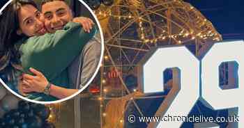 Newcastle United's Miguel Almiron has epic back garden cinema party for his 29th birthday