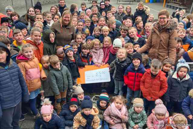 Basisschool Sint-Antonius wandelt 500 euro bij elkaar voor De Kring