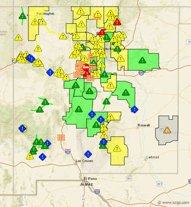 Icy roads, snow cause difficult driving conditions across New Mexico