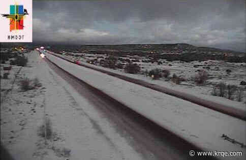PHOTOS: Storm causes snowy, icy roads across New Mexico