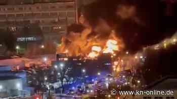 Moskau: Großbrand nahe eines Instituts der Weltraumbehörde