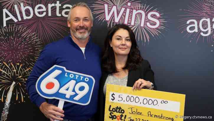 Calgary lottery winner to donate some of her 'overwhelming' windfall to charity