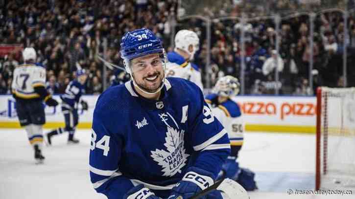 Leafs star Auston Matthews eyeing Wednesday return following knee sprain