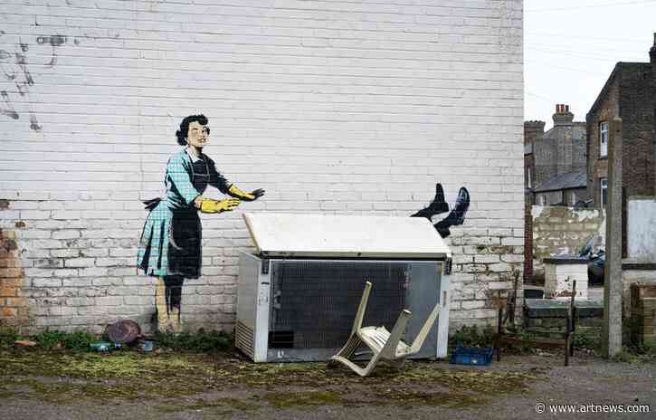 New Valentine’s Day Mural by Banksy in British Town Is Partly Removed Hours After Going on View