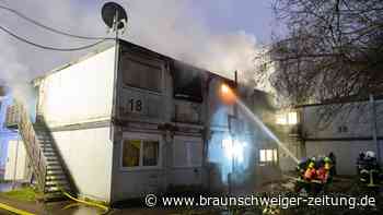 Ein Toter bei Feuer in Flüchtlingsunterkunft