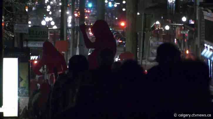 Annual Valentine's Day Memorial March takes to downtown Calgary