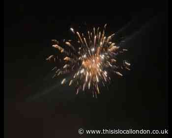 Fireworks set up in Mitcham park on New year’s eve!