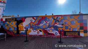 "Accendiamo il Futuro": alla metro di Rebibbia nasce un murales green