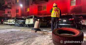 Fire crews battle blaze at apartment building in Edmonton’s Old Strathcona neighbourhood