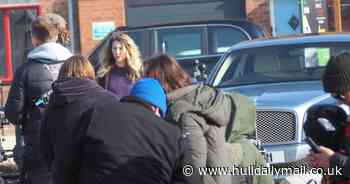 Windswept Saoirse Ronan spotted in Hull as wartime drama Blitz continues filming
