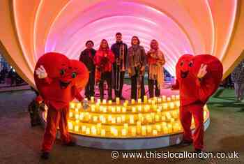 Valentine's Day concert near Wembley Stadium attracts hundreds