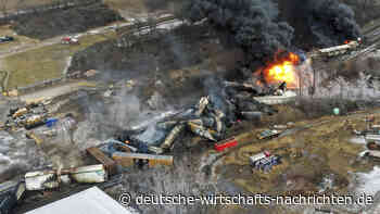 Zugunglück in den USA droht zur Umweltkatastrophe zu werden