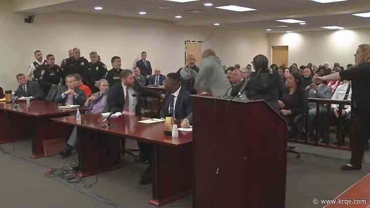 Video: Man lunges at Buffalo mass shooter during sentencing