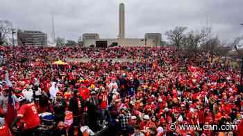Wild celebrations get underway as Kansas City Chiefs take to the streets for Super Bowl parade