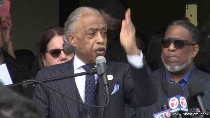 Sharpton Attends Florida Rally to Protest DeSantis' Rejection of African American Studies Course