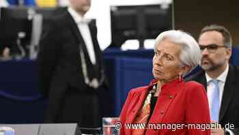 EZB-Chefin Christine Lagarde bekräftigt Zinskurs