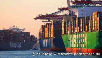 Deutscher Exportüberschuss schrumpft zusammen