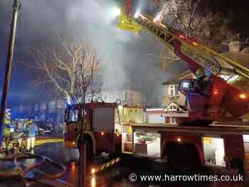 Two taken to hospital after fire breaks out in Dollis Hill home