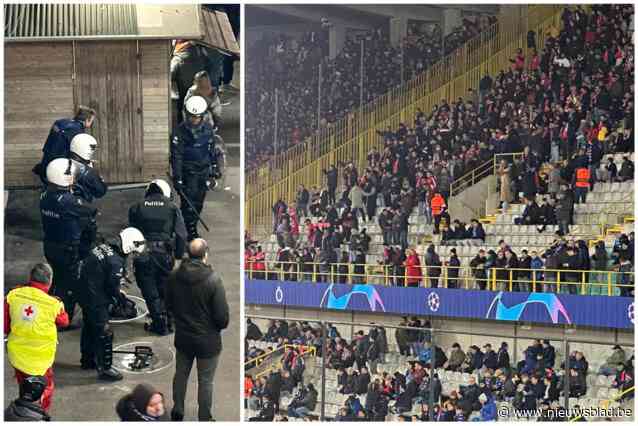 “Dit maakt het heel moeilijk én risicovol voor ons”: Brugse politie misnoegd nadat honderden Benfica-fans tussen thuisfans belanden, twee agenten gewond na rellen