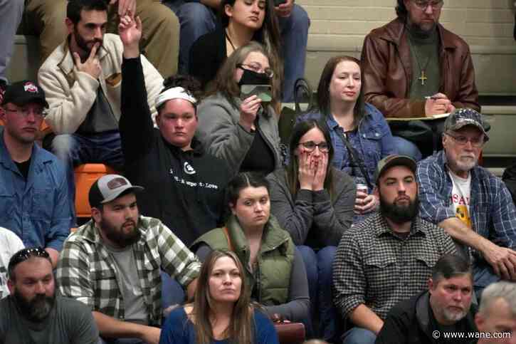 Upset Ohio town residents seek answers over train derailment