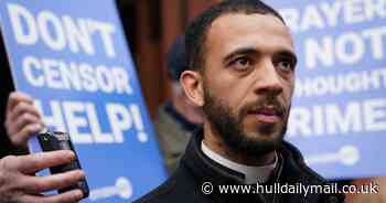 Priest and woman arrested as they 'silently prayed' cleared of 'thoughtcrime'