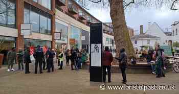 Vigil outside Bristol's Harvey Nichols after security incident at store