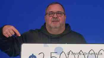Ontario man splits $5 million lottery jackpot to take home $2.5 million