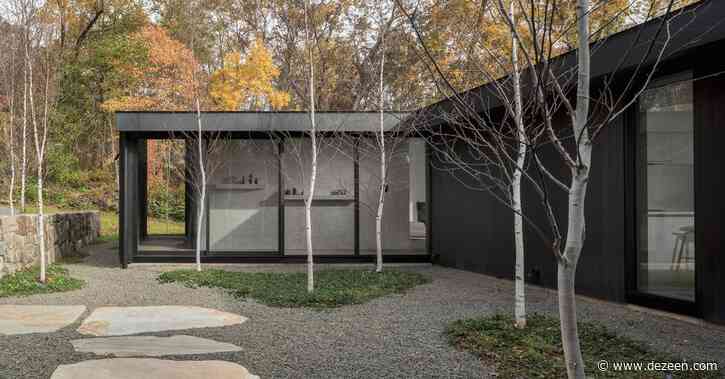 Desai Chia uses charred-wood cladding for multi-structure Connecticut home